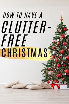 a christmas tree with the words how to have a glutter - free christmas