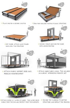 the instructions for how to build a floating house