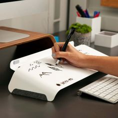 FluidStance Accessories Slope™ Desk Whiteboard Desk Whiteboard, Desktop Whiteboard, Desk Notepad, Netflix Subscription, Work Productivity, Whiteboard Marker, Dry Erase Markers, Soft Towels, Dry Erase Board