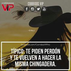 a woman wearing a cowboy hat with the caption'tipico te peden peron yt velven a hager la misma chigadera '