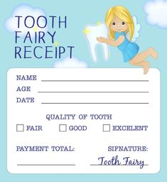 Tooth Fairy Letter Template, Printable Receipt, Fairy Templates, Tooth Fairy Note, Boy Tooth Fairy, Tooth Fairy Receipt, Tooth Fairy Certificate, Tooth Fairy Letter, Santa Letter Template