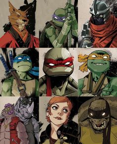 the teenage mutant ninjas are all different colors