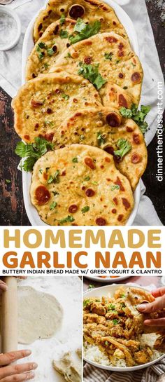 homemade garlic naan recipe with step by step instructions