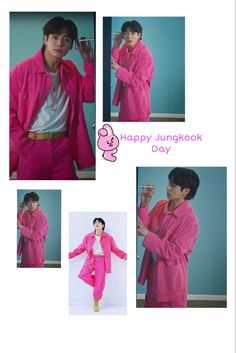 an image of a man in pink clothes