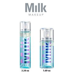 MILK MAKEUP Hydro Grip Dewy Long-Lasting Setting Spray, Free Ship, Choose Size What it is:  An alcohol-free, long-lasting dewy setting spray that weightlessly sets makeup for up to 12 hours, so skin stays glowy and makeup doesn't melt or fade. Finish: Radiant Formulation:  Lightweight Spray Skin Type: Normal, Dry, and Combination Highlighted Ingredients: - Blue Agave Extract (Blue Agave Grip Phase): Sets makeup to prevent melting, fading, and creasing. - Hyaluronic Acid and Niacinamide (Vitamin Dewy Setting Spray, One Percent, Blue Agave, Makeup Setting Spray, Milk Makeup, Vitamin B3, Setting Spray, Alcohol Free, Mineral Oil