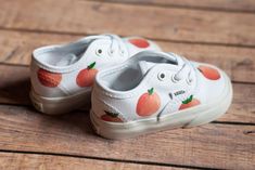 Peach Toddler Vans Peach Vans Custom Vans - Etsy Casual Peach Sneakers For Spring, Casual Peach Round Toe Sneakers, Peach Vans, Vans Custom, Sneakers Athletic, Custom Vans, Everyday Style, Everyday Fashion, Athletic Shoes