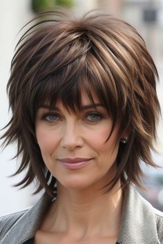 27+ Shag Hairstyles Over 40 Shaggy Haircuts 14 Shaggy Haircut, Hair Doos, Rocker Hair, Shaggy Haircuts, Shag Hairstyles, Women's Hairstyles