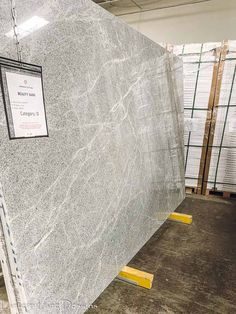 a large slab of granite in a warehouse