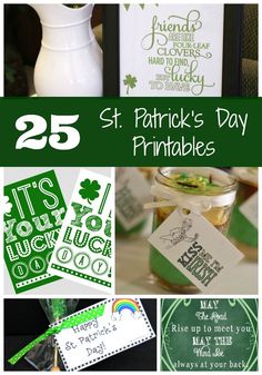 st patrick's day printables for kids and adults to use in crafts