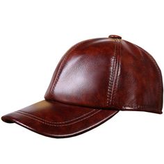 Leather Jacket Men Style, Leather Baseball Cap, Handmade Backpacks, Leather Hat, Cap For Men, Leather Hats, Plain Color, Leather Cap, Leather Pattern