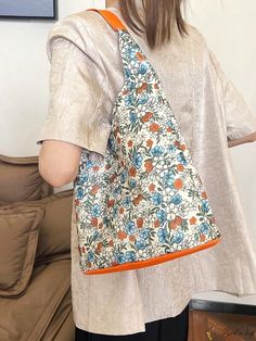 Bird in Bag - Vintage Chic Underarm Tote Bag for Women Orange Everyday Bag For Spring, Spring Large Capacity Hobo Pouch Bag, Large Capacity Pouch Hobo Bag For Spring, Large Capacity Hobo Pouch Bag For Spring, Orange Summer Bags For Errands, Orange Shoulder Bag For Everyday Spring Use, Bag Vintage, Bird In Bag, Bag Bag