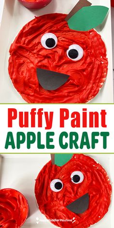 this apple craft is perfect for kids to make