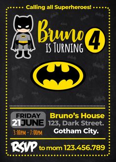 the batman birthday party is coming up