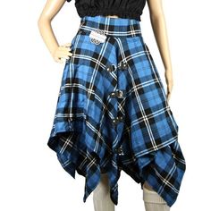 Highland Kilt Pixie skirt Ramsey Blue Tartan - Highland Kilt Company Whimsical Skirt, Ghillie Shoes, Pride Of Scotland Tartan, Tartan Sash, Pixie Skirt, Kilt Pins, Tartan Skirt, We Are Festival, Blue Tartan