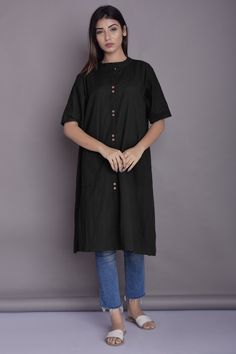 "Long Shirt for Women, Shirt dress for Women, Patch pocket shirt, Linen Washed Soft Shirt, Indian Kurta - Custom made by Modernmoveboutique >DESCRIPTION< - loose and roomy - patch pocket - elbow sleeve - made from Linen blend. The fabric is of medium weight (185 g). - the model is 172 cm high (regular XS - S) and is wearing size S. - color in the picture - BLACK (Please choose any other color on the right). >COLOR< NOTE - The shirt is available in 25 colors. - We found out the fabric Women Shirt Dress, Shirt Dress For Women, Shirt Linen, Indian Kurta, Dress Shirts For Women, Women Shirt, Pocket Shirt, Elbow Sleeve, Shirt For Women