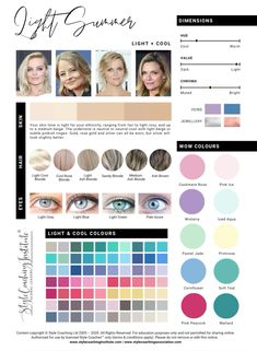 Light Summer Colors, Light Spring Palette, Color Analysis Summer, Summer Skin Tone, Light Spring Color Palette, Light Summer Color Palette, Soft Summer Palette, Soft Summer Color Palette, Spring Palette