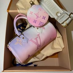 Limited Edition Rare Louis Vuitton Papillon Bb Sunrise Pastel Comes With Coin Purse, Strap, Dust Bag, Box, And Receipt Pristine Condition Never Been Worn, Used, Taken Outside Purple Louie Vuttion Purse, Rare Louis Vuitton, Louis Vuitton Mini Pochette, Authentic Louis Vuitton Bags, Louis Vuitton Papillon, Shoulder Bag Designer, Louis Vuitton Limited Edition, Trunk Bag, Monogram Handbag