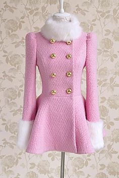 Pink Fur Coat, Venus Swimwear, Outwear Women, Vintage Coat, Online Dress Shopping, Looks Vintage, Barbie Fashion, Coats Jackets Women, Cute Dresses