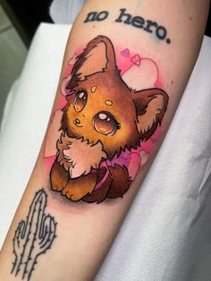 Chibi dog sweet lovers tattoo tatuaggio art color cartoon manga anime Dog Tattoo Forearm, Chibi Dog, Tattoo Forearm, Dog Tattoo, Forearm Tattoos