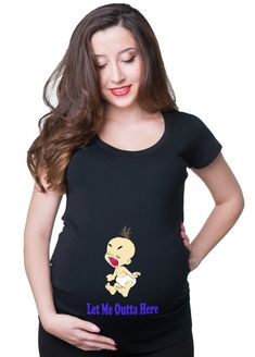 Maternity Top Let Me Outta Here T-Shirt Birth Announcement Tee Shirt Shirts For Pregnant Women, Christmas Maternity Shirt, Maternity Tee Shirts, Pregnant Shirt, Gifts For Pregnant Women, Maternity Shirts, Cute Pregnancy Announcement, Baby Boy T Shirt, Maternity Tees