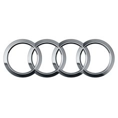 an image of four rings on a white background with the word audi written below them