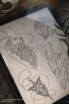 an image of some tattoos on a tablet