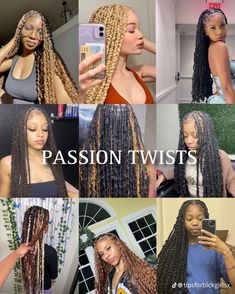 Protective Twist Hairstyles, Different Types Of Braids, Winter Routine, Winter Hair Trends, Passion Twists, French Curl, Curly Braids, Beautiful Black Hair, Goddess Braids Hairstyles