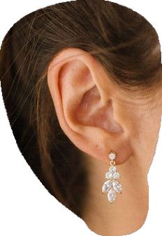 Elegant Bridal Earrings For Pierced Ears Formal Occasion, Elegant Bridal Earrings For Formal Occasions, Elegant Bridal Earrings With Cubic Zirconia, Elegant Formal Drop Bridal Earrings, Elegant Drop Bridal Earrings For Formal Occasions, Elegant Cubic Zirconia Bridal Earrings, Elegant Formal Bridal Drop Earrings, Elegant Cubic Zirconia Diamond Earrings With Pearl Drop, Glamorous Crystal Embellished Formal Earrings