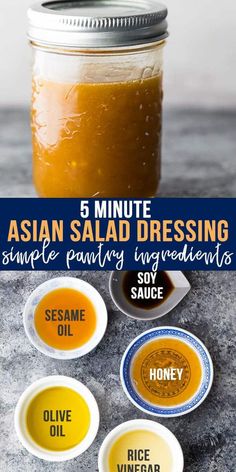 Asian Sesame Dressing, Healthy Dressing Recipes, Asian Salad Dressing, Soba Noodle Salad, Salad Spinach, Asian Dressing, Salad Dressing Recipes Healthy, Soba Noodle, Salad Dressing Recipe