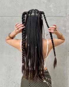 Crazy Hair Day Ponytails, Mosh Pit Hairstyles, Edm Hairstyles, Edm Hair, Rave Hairstyles, Work Hair, Bored Board, Rave Hair, School Hair