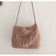 Casual Fringe Beach Bag For Daily Use, Summer Vacation Macrame Bags, Casual Macrame Beach Bag For Vacation, Summer Beach Bags With Macrame Details, Summer Beach Bag With Macrame, Summer Beach Bags With Macrame, Summer Travel Macrame Beach Bag, Summer Vacation Macrame Beach Bag, Summer Travel Beach Bag With Macrame