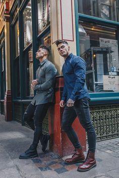 Dr Martens Outfit, Outfit Botas, Boots Outfit Men, Men Fashion Classy, Stylish Men Casual, Men Fashion Show, Mens Boots Fashion