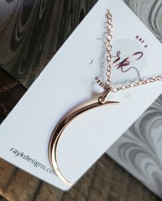 Skinny ridged moon pendant necklace. sterling silver, gold or rose gold Minimalist Rose Gold Jewelry For Mom, Minimalist Rose Gold Jewelry Gift For Mom, Minimalist Jewelry With Adjustable Half Moon Chain, Elegant Half Moon Charm Necklace For Gifts, Rose Gold Moon Phase Round Pendant Necklace, Minimalist Crescent Hammered Jewelry, Minimalist Hammered Crescent Jewelry, Rose Gold Moon Phase Necklace, Elegant Hammered Crescent Jewelry