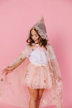 This beautiful dusty pink tulle features rose gold sequins in stars, stabursts and moons. WE are calling this one Glenda the good witch because, welp, it’s perfect!! Our tutu linings are 100% cotton to keep your littles cozy! Elaborate Witch Costume, Glenda The Good Witch Costume, Pink Witch Costume, Easy Halloween Costumes For Kids, Good Witch Costume, Disney Ootd, Glenda The Good Witch, Witch Tutu, Princess Cape