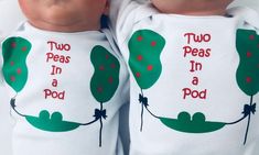 Twin Outfits, Two Peas In A Pod Outfit Baby Shower Gift, Neutral Twin Onesies, Multiple Babies, Matc Outfits Gender Neutral, Matching Baby Outfits, Twin Baby Shower Gifts, Twin Onesies, Multiples Baby, Two Peas In A Pod, Twin Shirts, Sibling Outfits, Neutral Baby Clothes