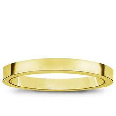 a plain yellow gold wedding band