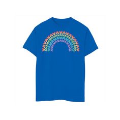 Michigan Wolverines He'll love the look and feel of this Boys Mickey Mouse Pride Colo Logo Rainbow Graphic Tee. FEATURES Crewneck Short SleevesFABRIC & CARE Cotton Machine wash Imported Size: Small. Color: Med Blue. Gender: male. Age Group: kids. Blue Rainbow Print Crew Neck T-shirt, Rainbow Graphic, Michigan Wolverines, Boy Tees, Blue Gender, Fabric Care, Graphic Tee, Michigan, Age Group