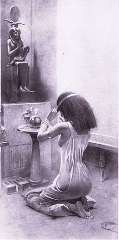 a drawing of a woman sitting on the floor in front of a mirror looking at herself