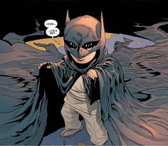 a comic character with a batman mask and cape