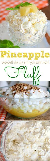 pineapple fluff is an easy dessert that's ready in under 30 minutes