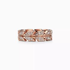 Tiffany Victoria®: Marquise Diamond Jewelry | Tiffany & Co. Tiffany Victoria Band Ring, Rose Gold Band Ring, Flowers Vines, Fluid Movement, Round Diamond Ring, Le Vian, Rose Gold Wedding Bands