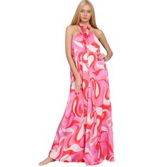 Reposhing This Item I Purchased From @Karisfashion. Loved It, But Ready To Rotate For Something New. Questions? Leave A Comment Below! Backless Maxi Dress, Backless Maxi Dresses, Coral Pink, Pink Print, Something New, Beautiful Dresses, Fashion Dresses, Coral, Maxi Dress