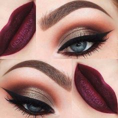 Autumn / Fall Makeup Ideas For more beauty posts visit @boonbags28 Fall Inspired Makeup, Makeup 2016, Different Eyes, Make Up Designs, Bridal Makeup Tutorial, Tattoo Henna, Valentines Day Makeup, Fall Makeup Looks, Smoky Eyes