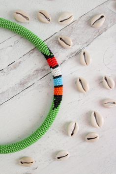 Classic Maasai beaded necklace. Beautifully handmade my Kenyan artisans. Maasai, Rope Bracelet, Beaded Necklace, Beauty