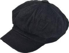 Casual Black Corduroy Hat, Baker Boy Cap, Baker Boy Hat, Baker Boy, Boy Hat, Black Color, Exterior, Collage, Pins