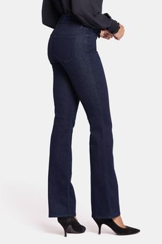 Not too long, not too short—NYDJ's Barbara Bootcut Jeans fit just right. Our exclusive Lift Tuck® Technology uses a proprietary slimming panel with a patented criss-cross design to give this comfortable, go-to style its superior shaping powers. The traditional bootcut fit gives you a flattering legs-for-days look—and makes these jeans an effortless closet staple. Finished with classic five-pocket styling, zip fly and button closure. | NYDJ Women's Barbara Bootcut Jeans in Rinse, Regular, Size: 2 Dark Wash Straight Fit Full-length Bottoms, Fitted Denim Pants With Standard Cut Leg, Dark Wash High-rise Straight Fit Bottoms, Dark Wash High Rise Straight Fit Bottoms, High Rise Dark Wash Straight Fit Bottoms, Fitted Flare Jeans In Denim Blue, Fitted Denim Bottoms With Standard Cut Leg, Fitted Denim Blue Bottoms With Standard Cut Leg, Fitted Denim Blue Flare Jeans