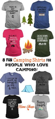 8 fun camping shirts for people who love camping