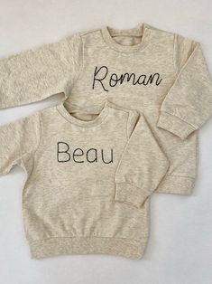 Family Photos With Baby, Going Home Outfit, Coming Home Outfit, Organic Cotton Fabric, Hand Stitching, Baby Fashion, Crewneck Sweatshirt, Crew Neck Sweatshirt, Organic Cotton