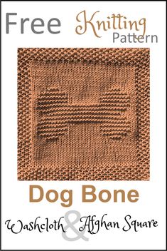 the knitting pattern for hedgehog and afghan square is shown in brown, with text that reads