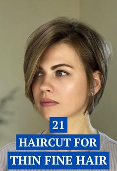 Thinning Hair Cuts For Women Medium, Womens Hairstyles For Thinning Hair, Bob Haircut For Fine Hair Short, Bob Cut For Fine Hair, Short Haircuts For Women In Their 30s, Hair For Thinning Hair Women, Haircuts For Women With Thinning Hair, Short Bob Thin Fine Hair, Short Hair Cuts Fine Hair